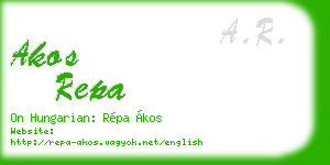 akos repa business card